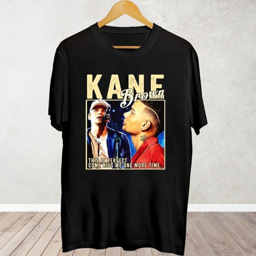 Kane Brown In The Air 2024 Country Music Fan Gift Graphic Tour T-shirt .